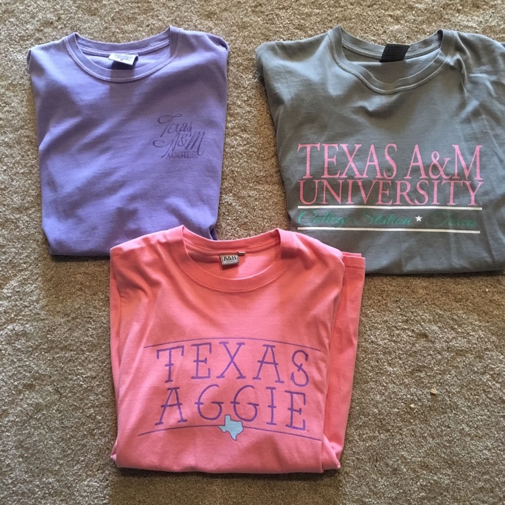 Texas A&M comfort colors T-shirt bundle